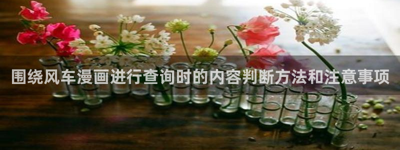 七七漫画恋爱漫画：围绕风车漫画进行查询时的内容判断方法和注意事项